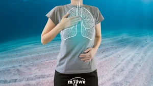 Ilustração mostrando pulmões onde fica localizado