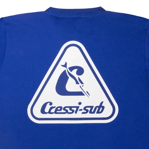 Camiseta de Algodão Cressi Lisa Manga Curta Azul - imagem 4
