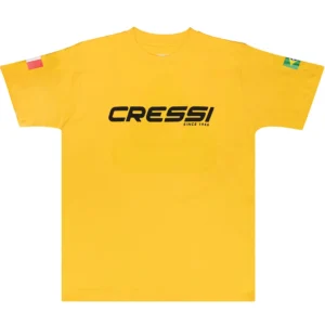 Camiseta de Algodão Cressi sub Lisa Manga Curta Amarelo - imagem 1