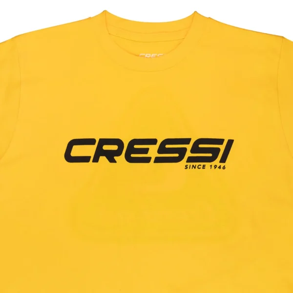 Camiseta de Algodão Cressi sub Lisa Manga Curta Amarelo - imagem 3