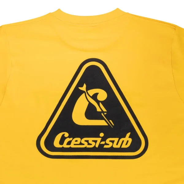 Camiseta de Algodão Cressi sub Lisa Manga Curta Amarelo - imagem 4