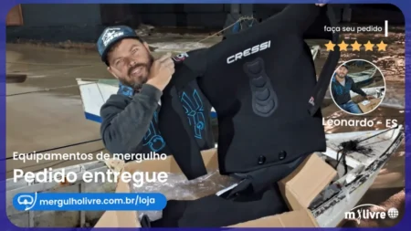 Avaliação Equipamentos Pesca Sub, Leonardo Guarapari - ES