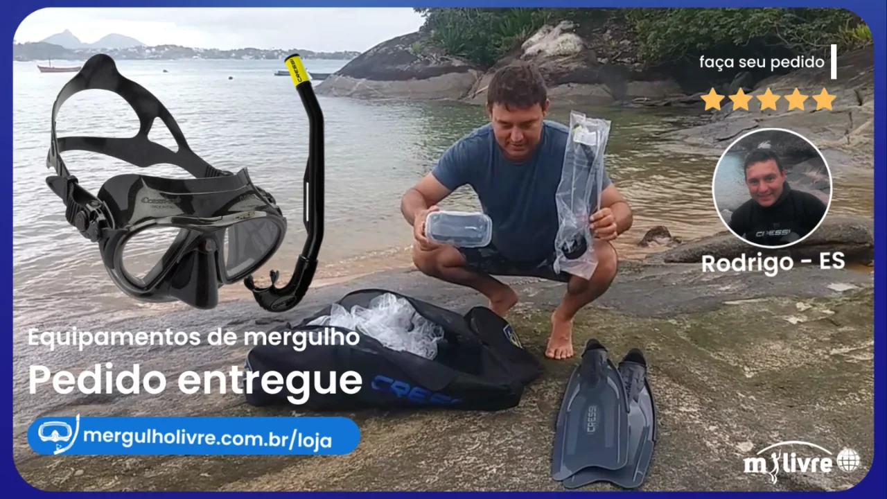 Avaliação Equipamentos Pesca sub Rodrigo Vila Velha – ES, Brasil