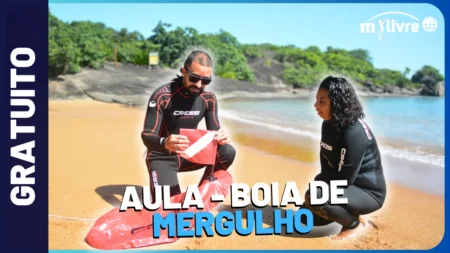 Capa Boia de Mergulho, Bandeira, segurança, sinalização - Curso Mergulho Livre, Pesca sub - AULA GRATUITA