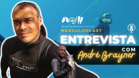 Capa - Entrevista Pesca sub Com André Brayner - MergulhoCast