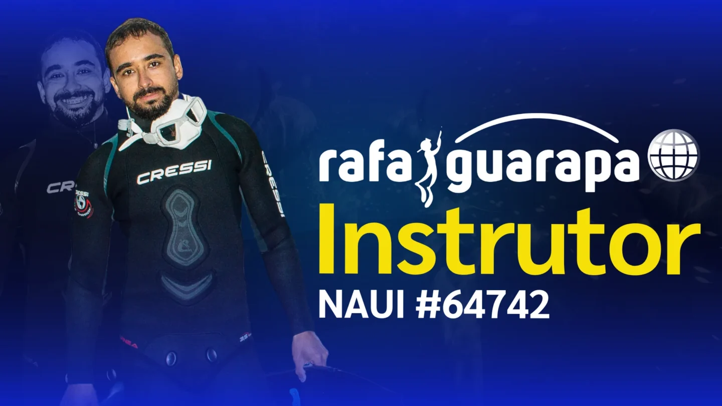 Capa - Instrutor de Mergulho Livre e Pesca Sub - Rafa Guarapa NAUI Número 64742