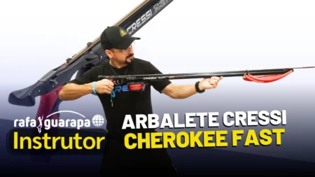 CAPA - ANÁLISE COMPLETA - ARBALETE CHEROKEE FAST CRESSI PESCA SUB E MERGULHO LIVRE INSTRUTOR DE PESCA SUB RAFA GUARAPA