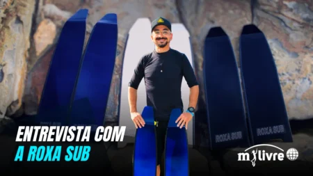 Capa Entrevista - criador das Palas fibra de vidro Roxa Sub - Nadadeiras de fibra para mergulho livre e pesca sub