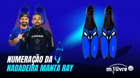 Tabela de medidas Nadadeira Cetus Manta Ray, númeração