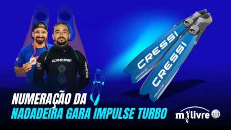 Tabela de medidas Nadadeira Gara Modular Impulse Turbo Cressi (Numeração)