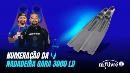 Tabela de medidas Nadadeira de Mergulho Cressi Gara 3000 LD (Numeração)