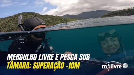 Capa - Curso de Mergulho Livre e Pesca sub Tâmara A história de uma mergulhadora que superou seus limites (Ubatuba SP) - São Paulo