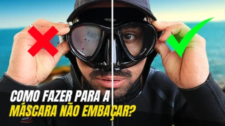 CAPA - COMO FAZER PARA A MÁSCARA DE MERGULHO NÃO EMBAÇAR EVITAR EMBAÇAMENTO NA PESCA SUB