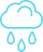 Ícone chuva azul claro