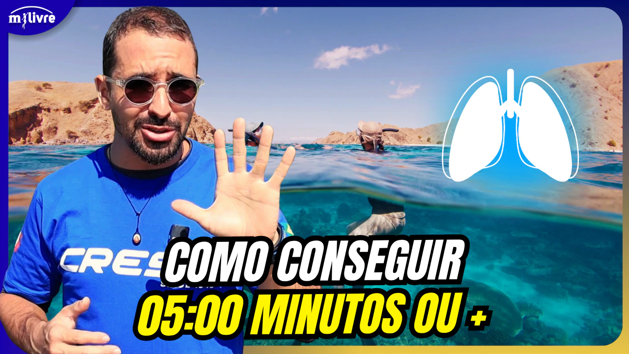 Capa - Como Aumentar o Tempo de Apneia Chegue aos 05 Minutos com Instrutor Rafa Guarapa