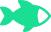 Ícone peixe verde