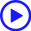 Ícone vídeo play azul escuro
