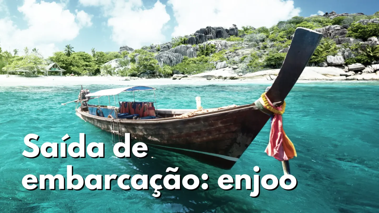 capa - foto embarcação, barco, mar com texto